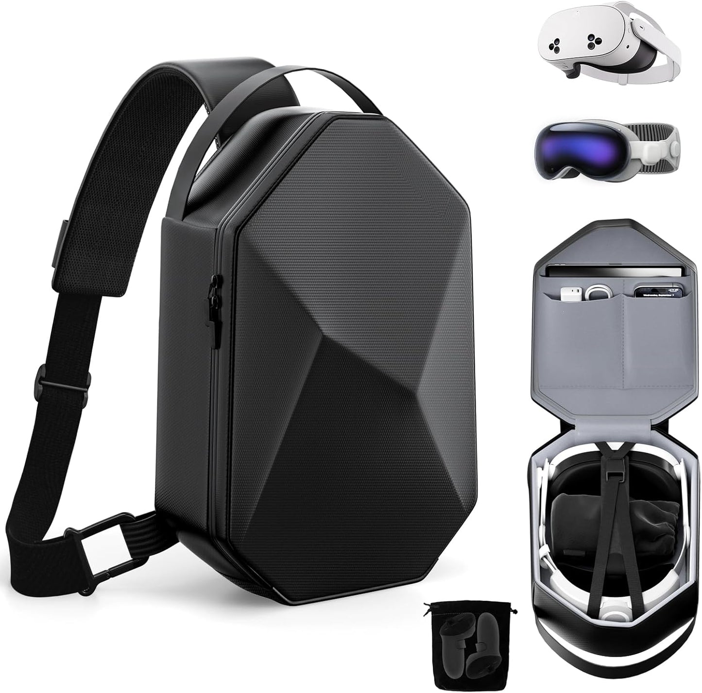 Hard Carrying Case for Oculus Meta Quest 3S/Quest 3/Quest 2