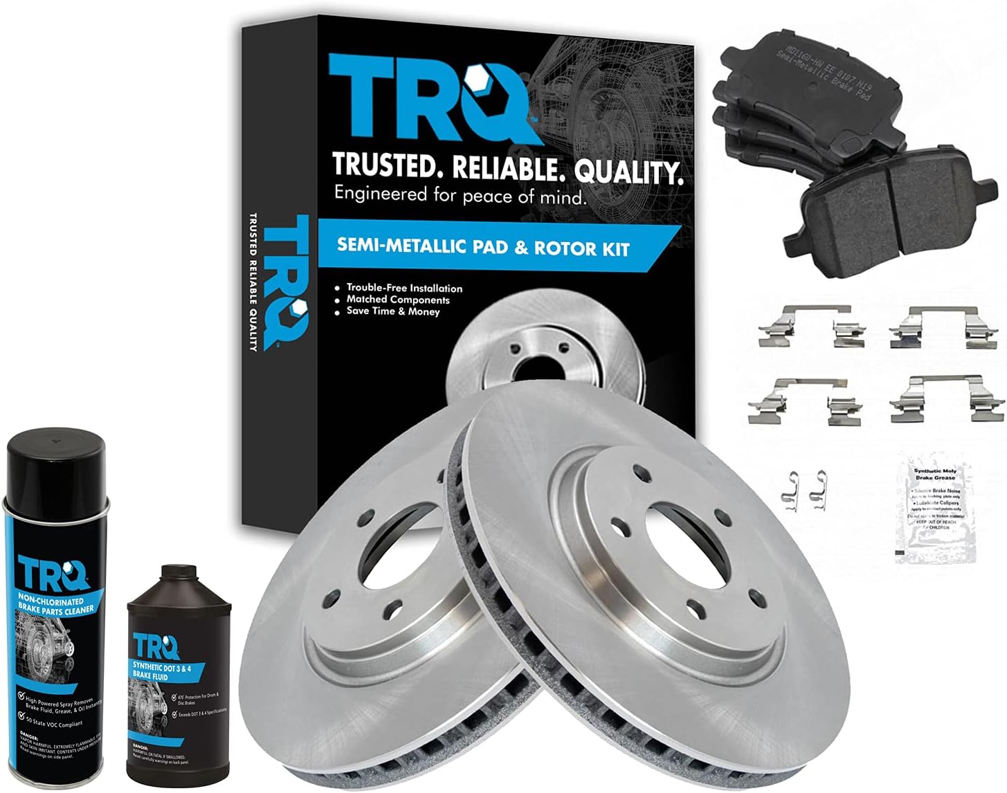 Premium Semi-Metallic Front Brake Pad & Rotor Kit for Chevrolet