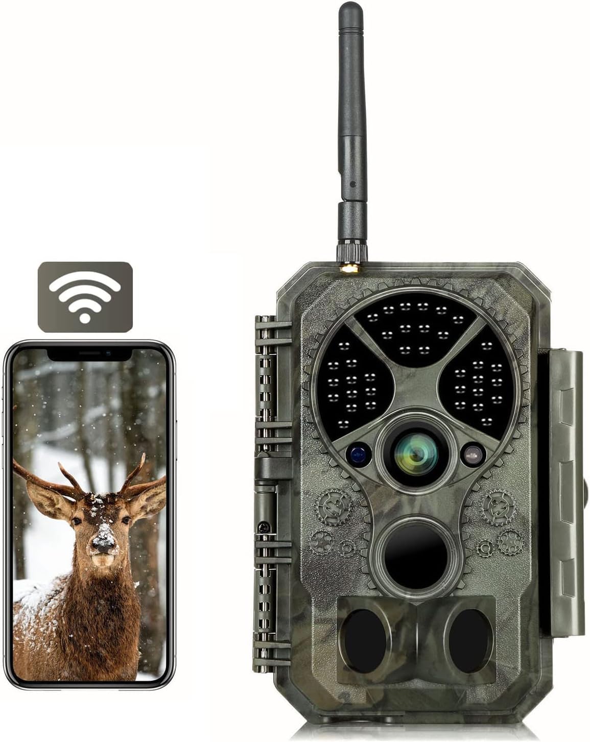 32MP WiFi Trail Cam: Night Vision & Motion Detection