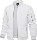 TACVASEN Men's Bomber Jacket Lightweight Windbreaker - Versatile Cuffs