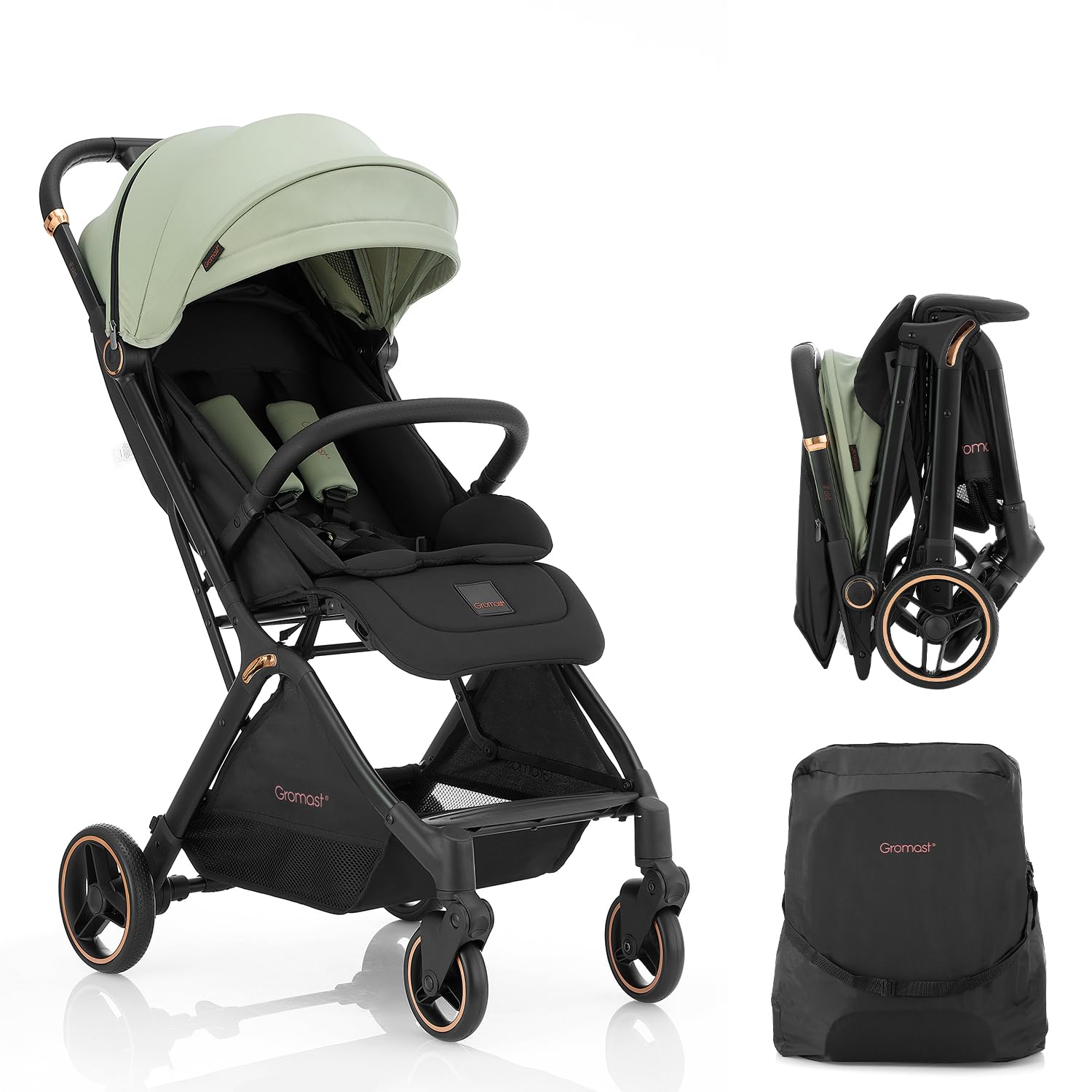 Gravity Folding Baby Stroller - Lightweight Travel Toddler Stroller