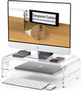 Acrylic Monitor Stand Riser Desk Shelf 2 Tier - Clear 5 in Laptop