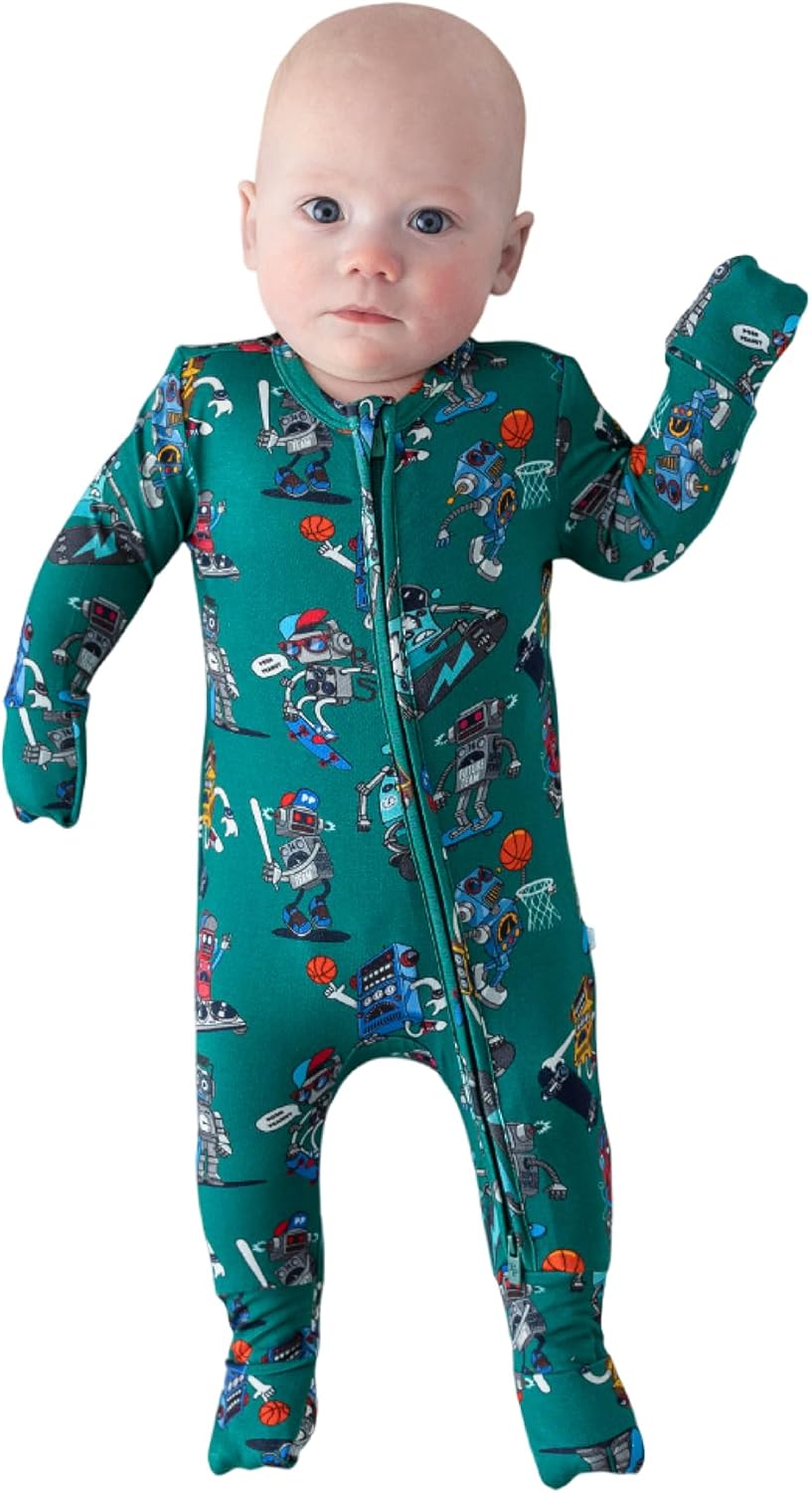 Posh Peanut Convertible Baby Sleepers - Footless Pajamas for Girls