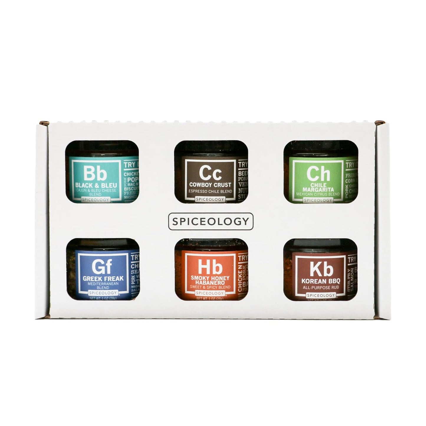 Spiceology BBQ Seasoning Gift Set - 6 Unique Spice Blends