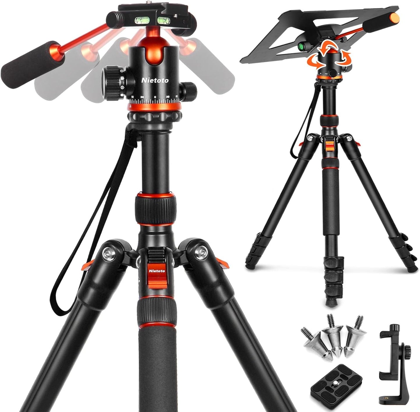 Camera Tripods & Projector Stand: 2 in 1 Heavy Duty Tripod