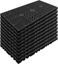 10 Pcs Lightweight Plastic Pallets 23.6 x 11.8 in - Waterproof Storage