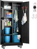 Garage Storage Cabinet with Wheels and Locking Doors - Durable Mobile