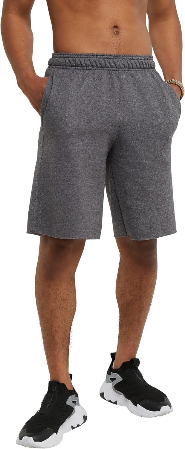 Champion Men's Midweight Fleece Athletic Shorts with Pockets