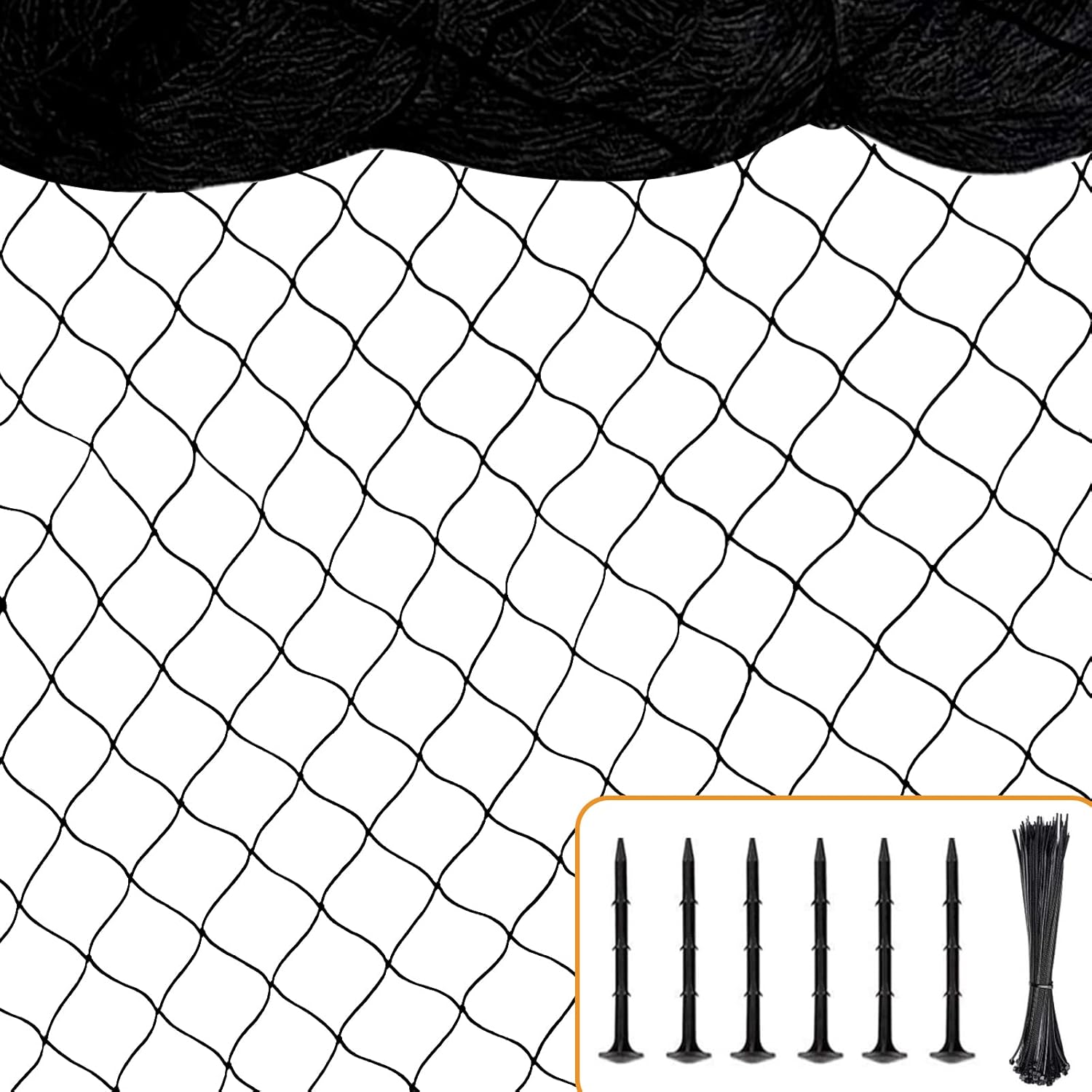 Heavy Duty Bird Netting 50ftx50ft for Garden and Poultry Use