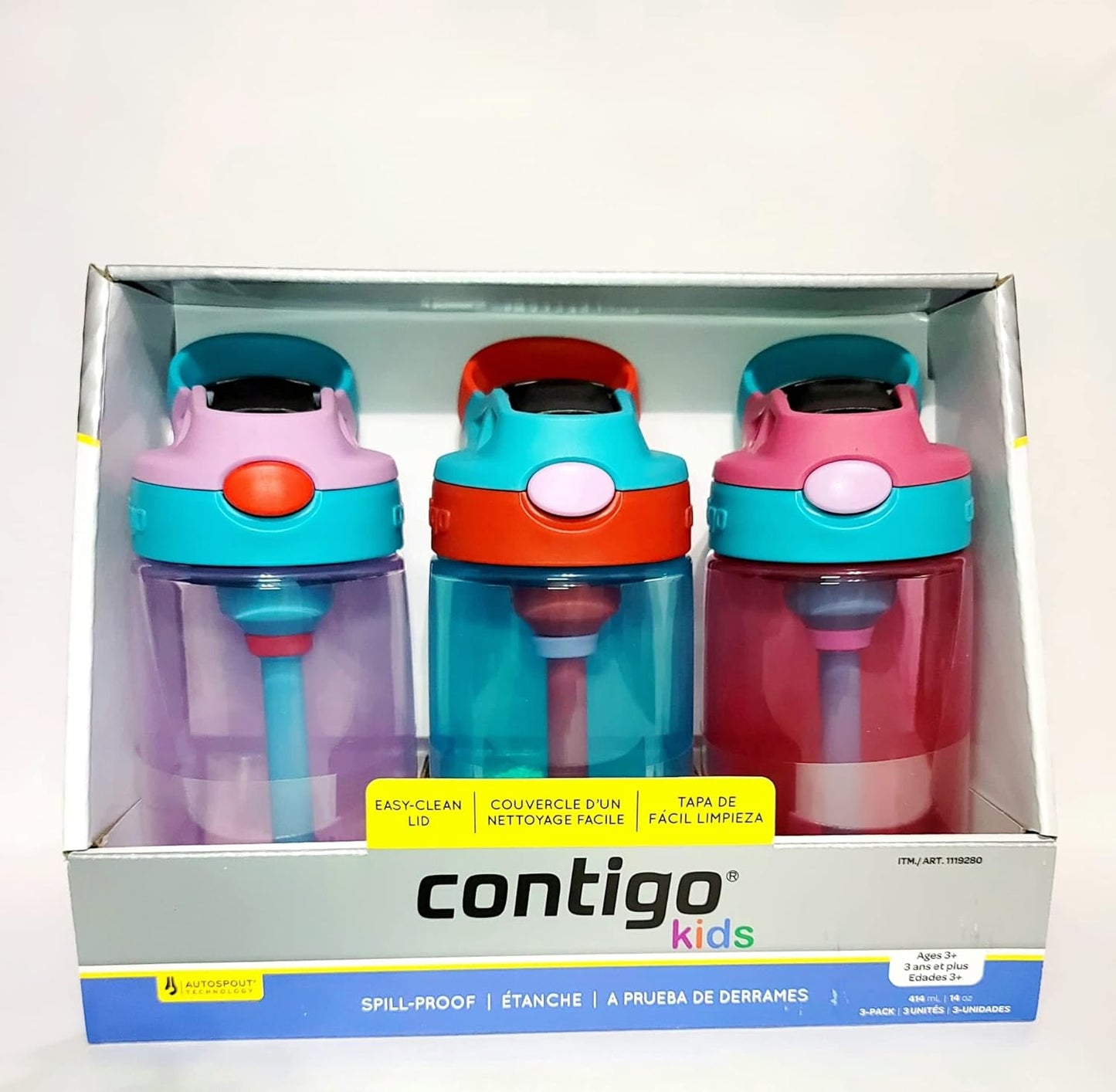 Contigo Kids Water Bottle 14 oz with Autospout Technology