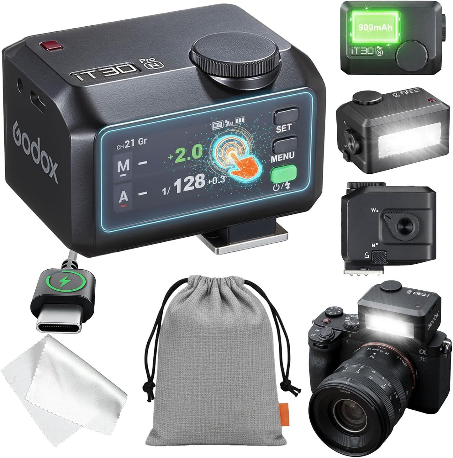 Godox iT30 Pro N TTL Mini Flash for Nikon - Compact Powerhouse