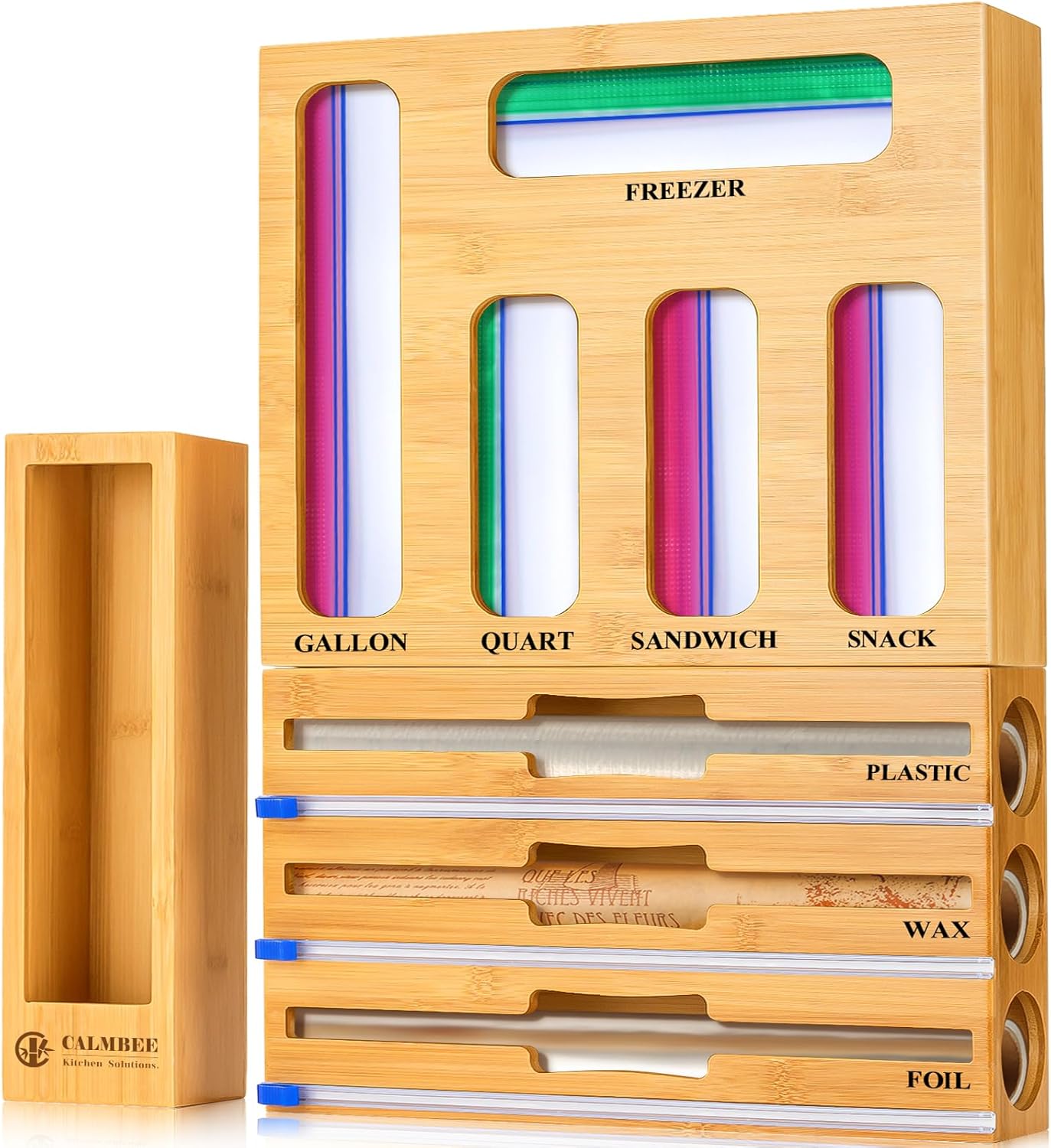 Calmbee 9 IN 1 Storage Bag Organizer for Kitchen Drawer