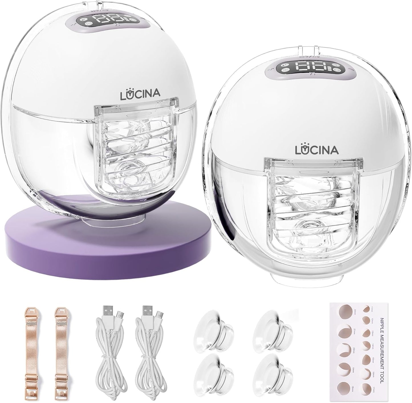 Wearable Breast Pump with 4 Modes & 9 Levels for Comfort