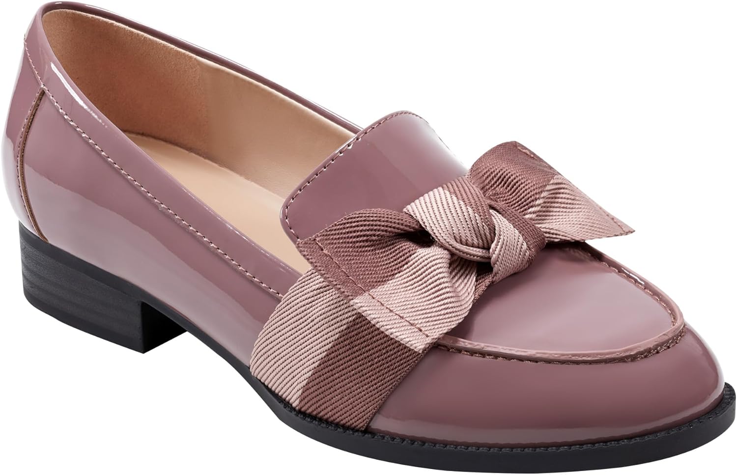 Bandolino Women's Lindio Loafer with Chic Bow Accent Style