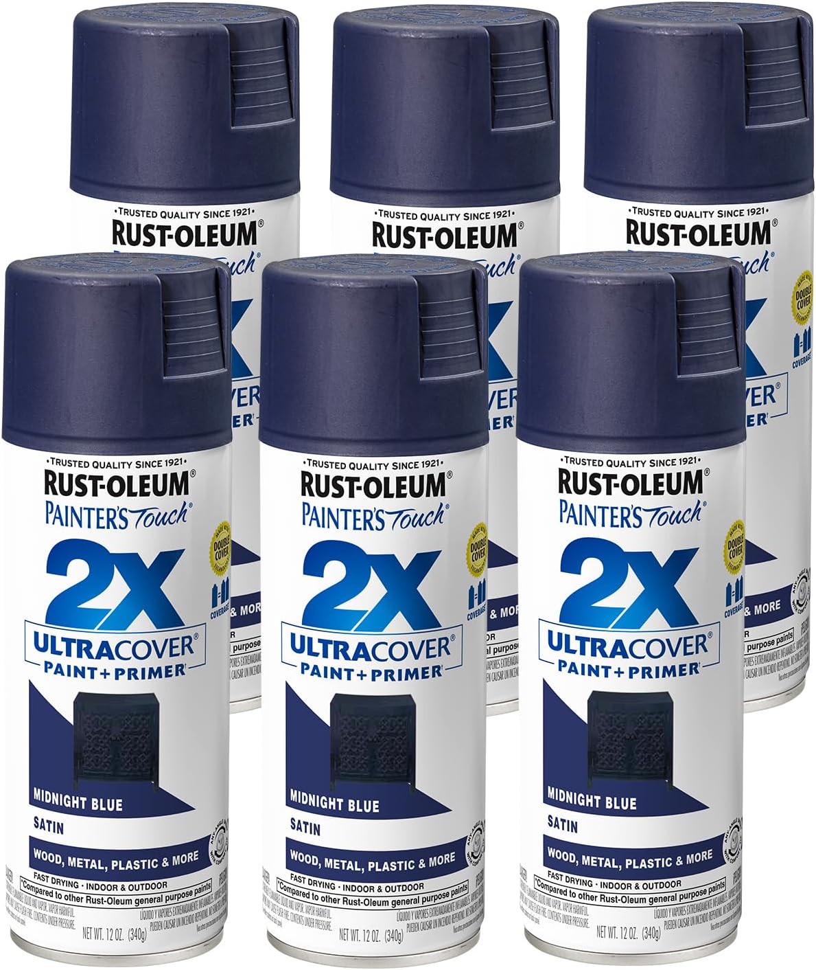 Rust-Oleum Painter's Touch 2X Ultra Cover Spray Paint 6 Pack