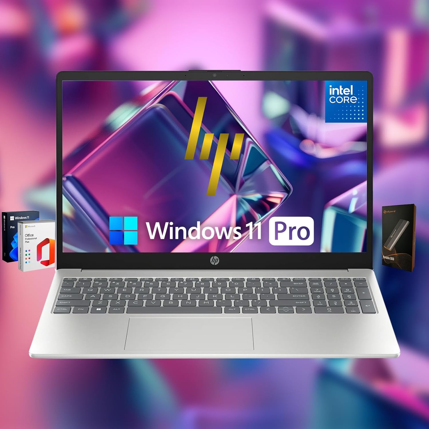 HP 15.6 FHD Student and Business Laptop with 64GB RAM