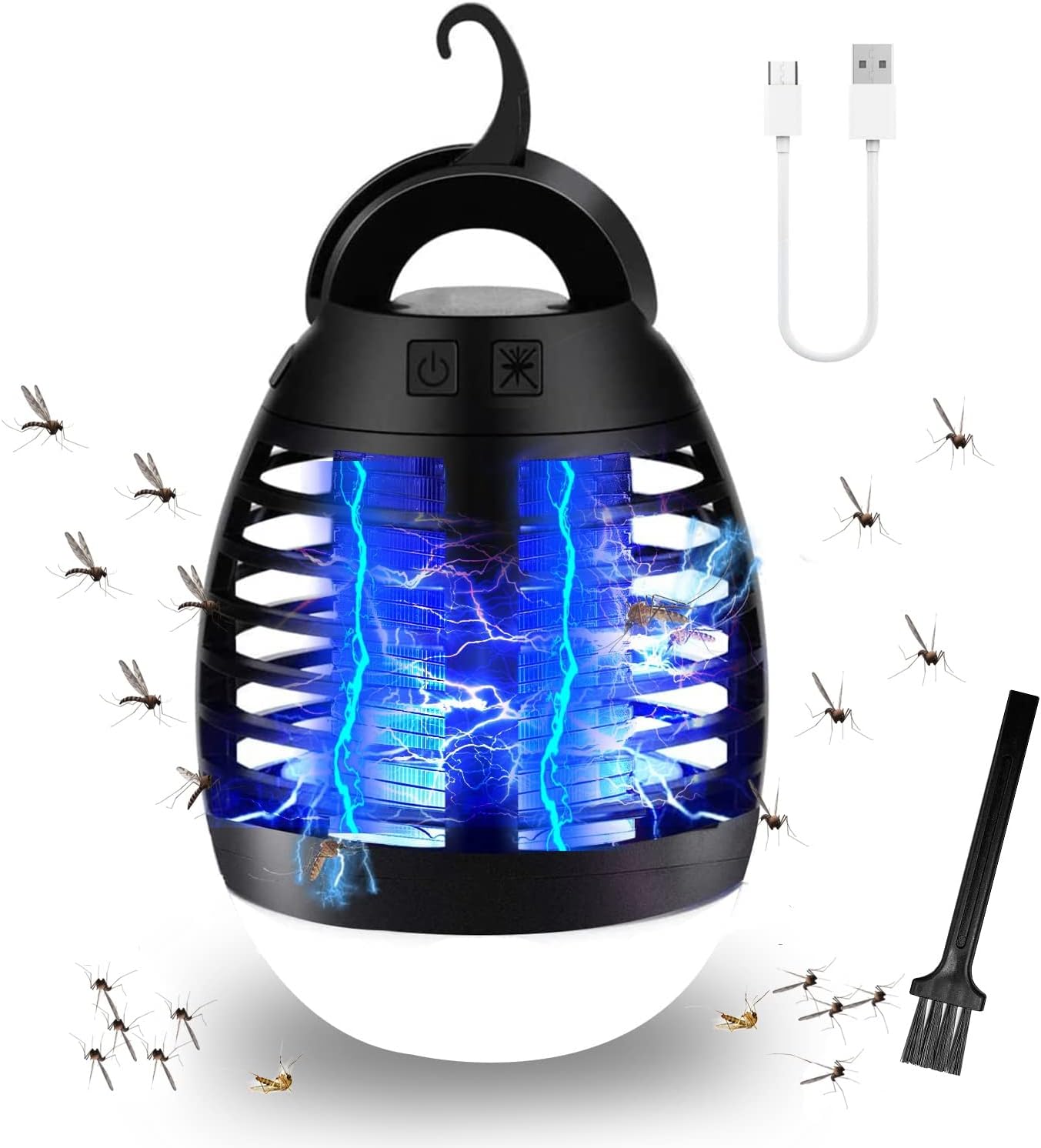 Portable Rechargeable Bug Zapper - IP66 Waterproof