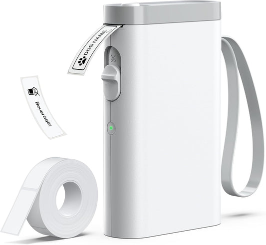 Portable Bluetooth Label Maker - Built-in Cutter, Multiple Templates!