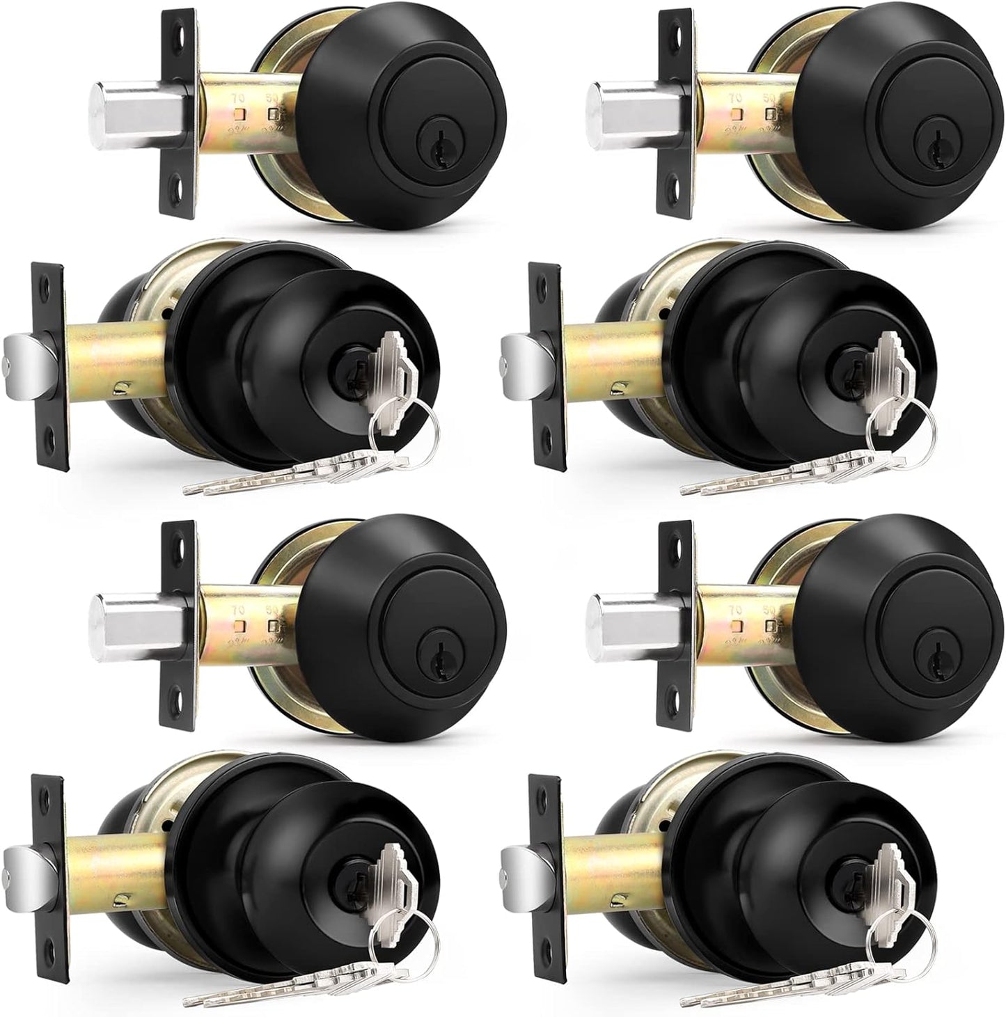 Probrico Flat Black Entry Door Knobs and Deadbolt Lock Set Review