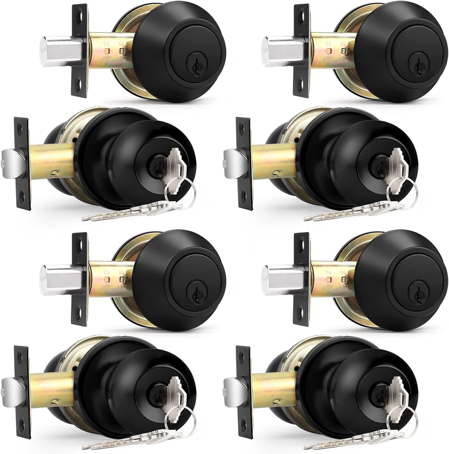 Probrico Flat Black Entry Door Knobs and Deadbolt Lock Set Review