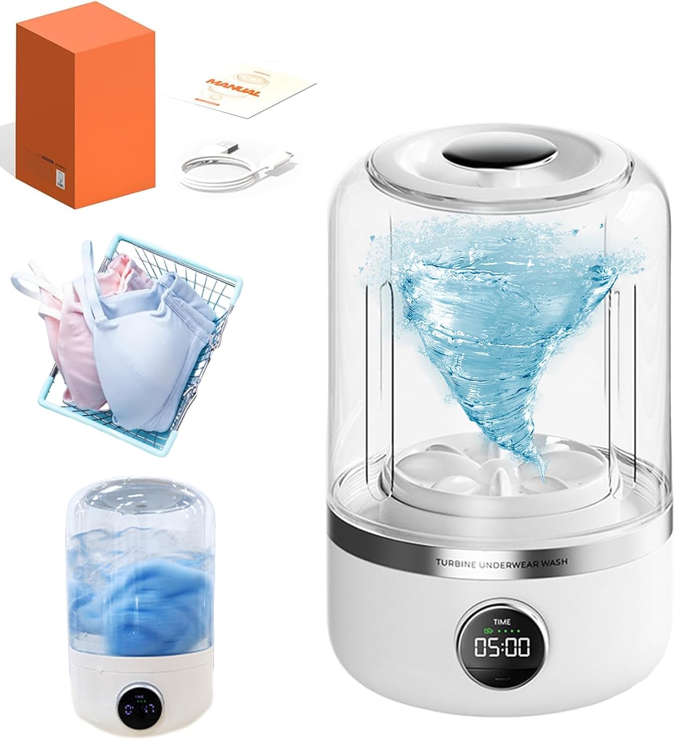 Ye02 Portable Underwear Washer - Rechargeable Mini Wonder
