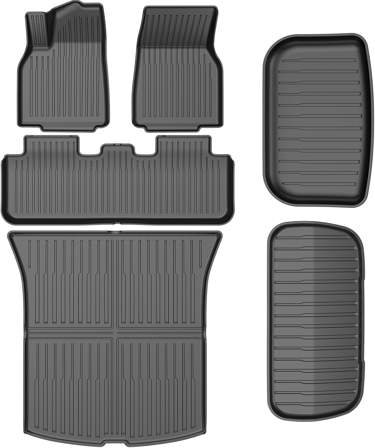 Custom Fit All Weather TPE Floor Mats for 2025-2026 Tesla Model Y