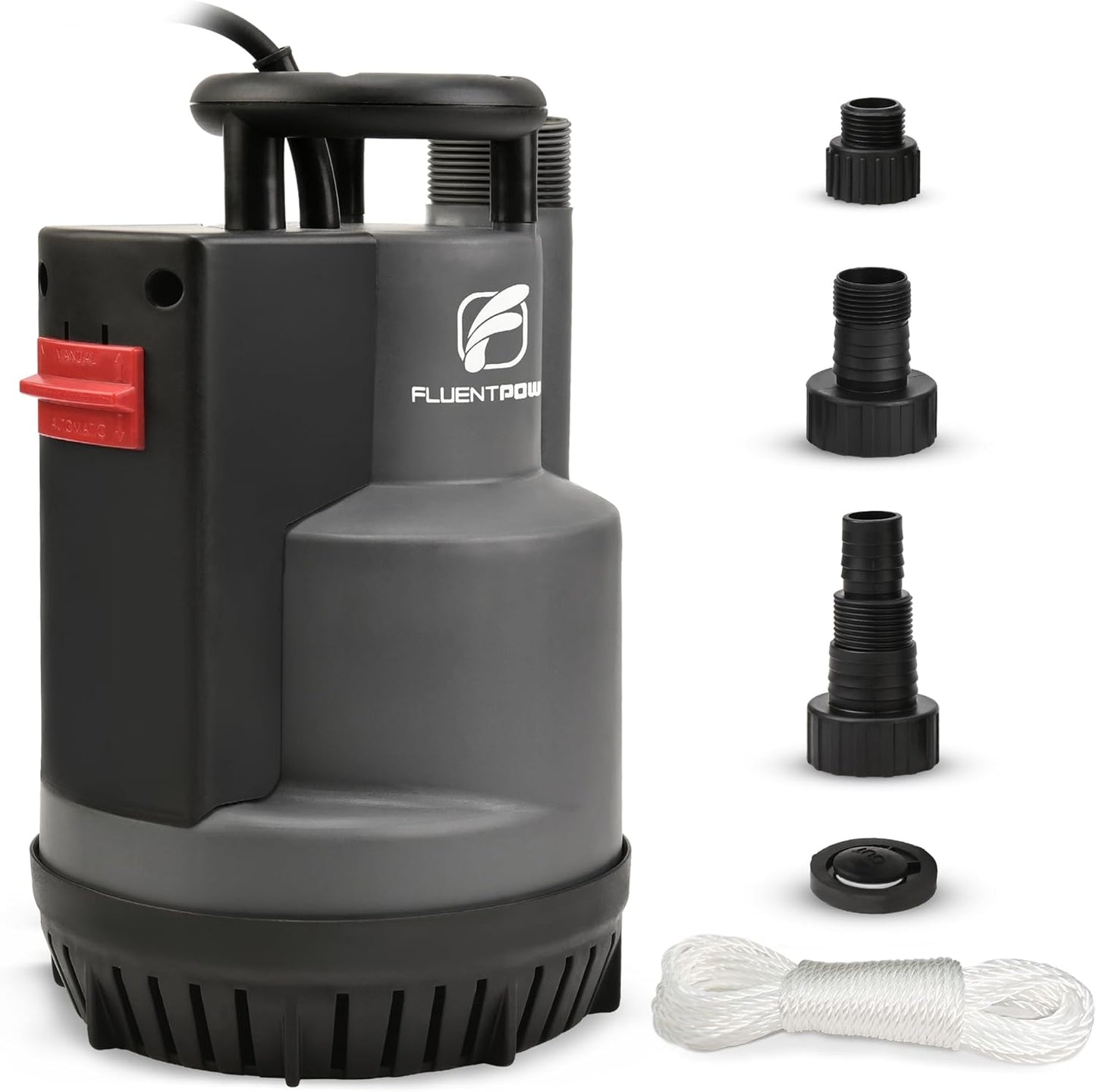 FLUENTPOWER 3/4HP Submersible Sump Pump for Efficient Draining