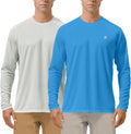 Roadbox Mens UPF 50+ Sun Protection Shirt - Lightweight Long Sleeve