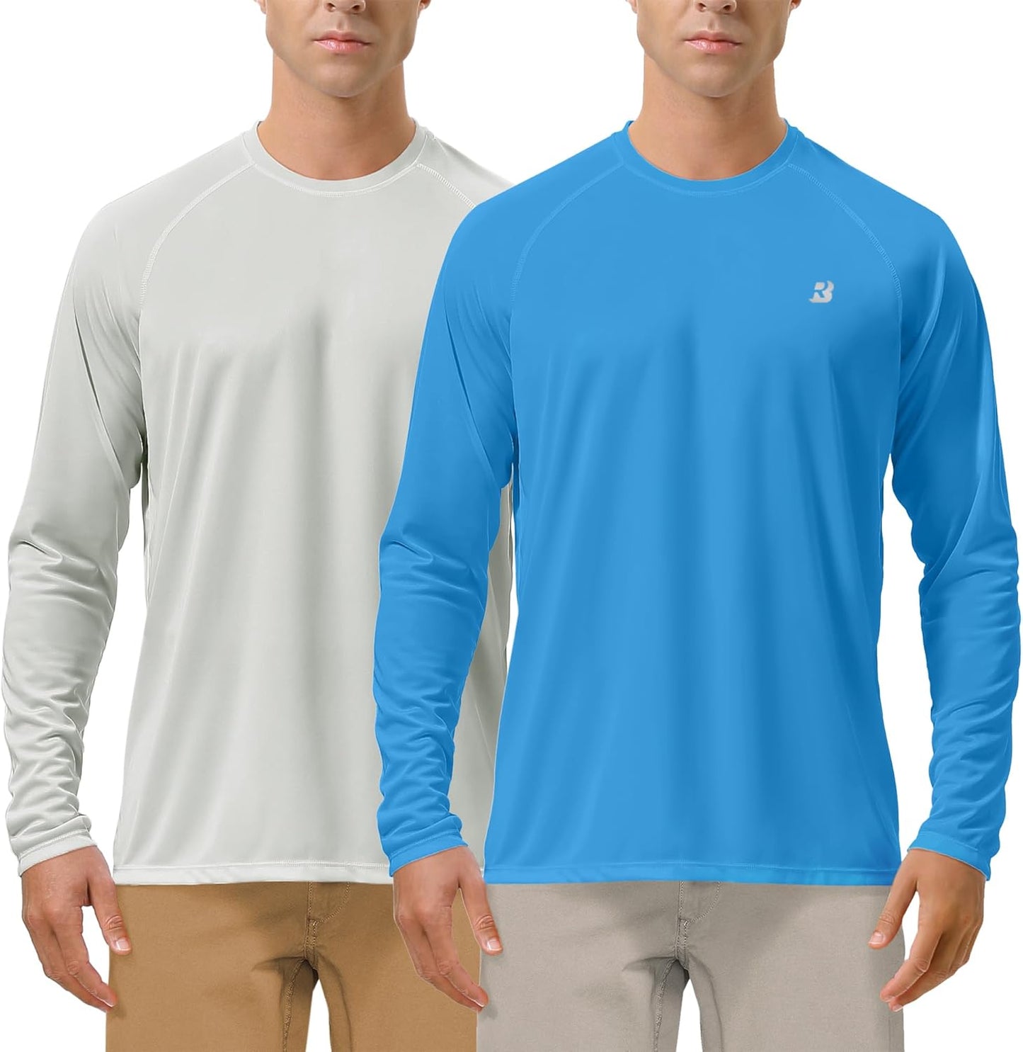 Roadbox Mens UPF 50+ UV Sun Protection Shirts for Outdoor Sports