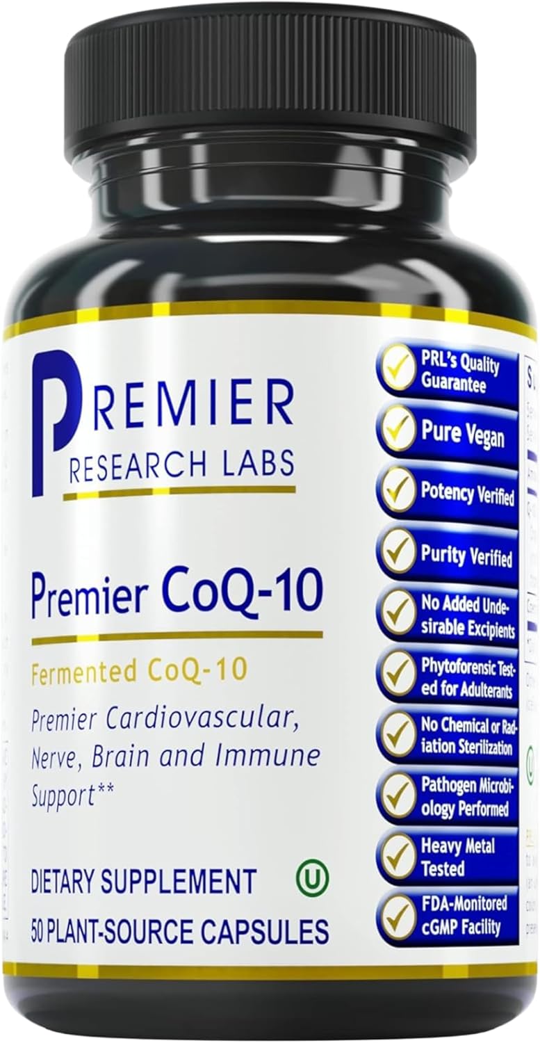 Premier CoQ10 Supplement - 100mg Ubiquinol Capsules for Energy