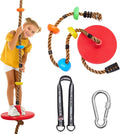 DECORLIFE Adjustable Rope Swing for Kids - Durable Backyard Play