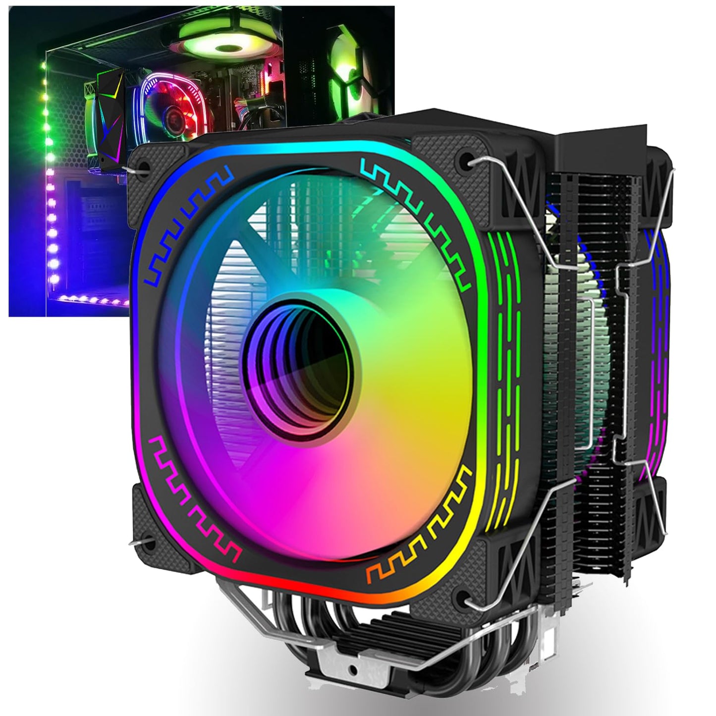 DS 1800RPM PWM 120MM Fin Cooling Fans for Intel and AMD CPUs