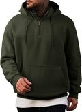JMIERR Mens Casual Cotton Hoodies Quarter Zip Pullover - Soft Everyday