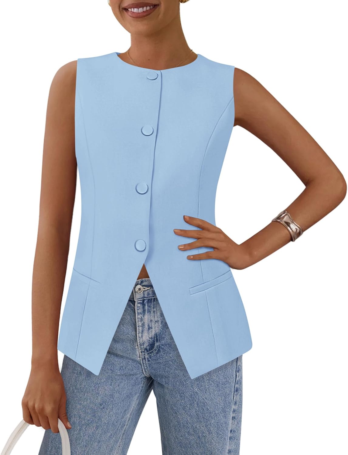 PRETTYGARDEN Women's Summer Suit Vest Tops for Stylish Looks
