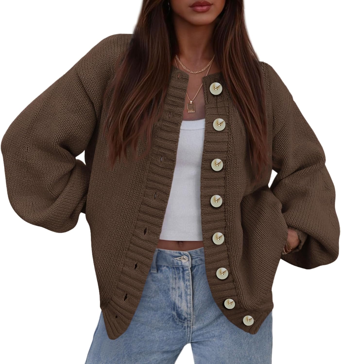 Trendy Chunky Knit Cardigan Sweaters for Women in 2025