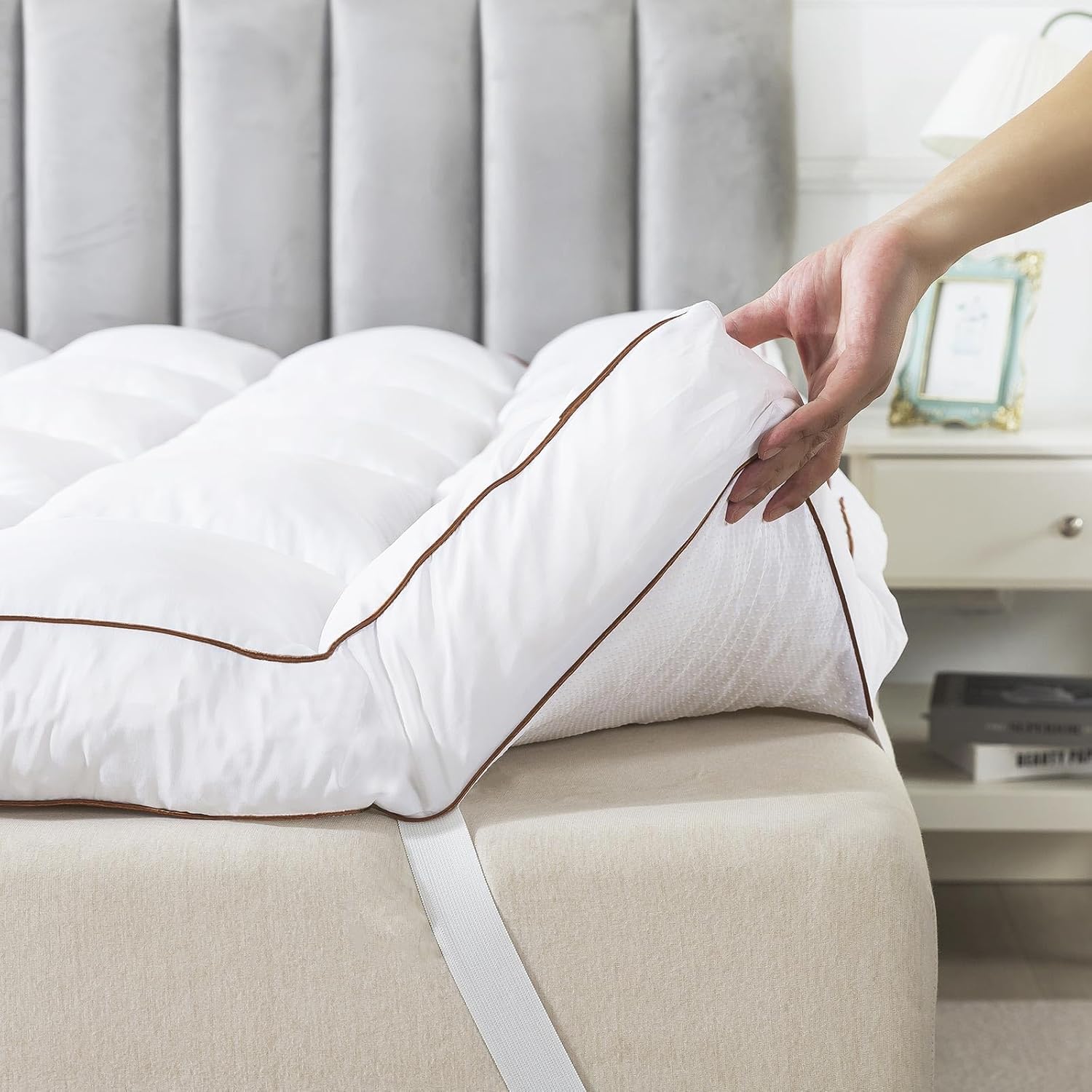 WhatsBedding 3 Inch Memory Foam Mattress Topper for Full Size