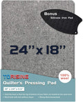 18 x 24 Wool Ironing Quilter's Pressing Pad for Seamless Crafting