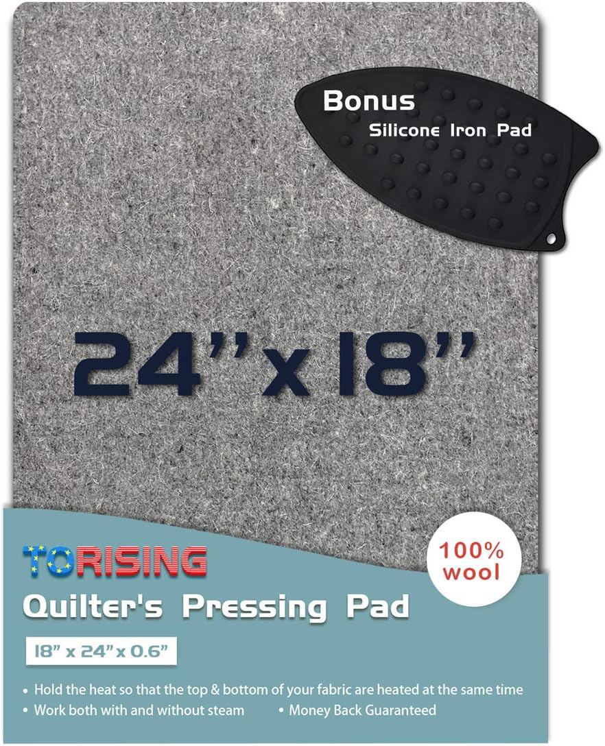 18 x 24 Wool Ironing Quilter's Pressing Pad for Seamless Crafting