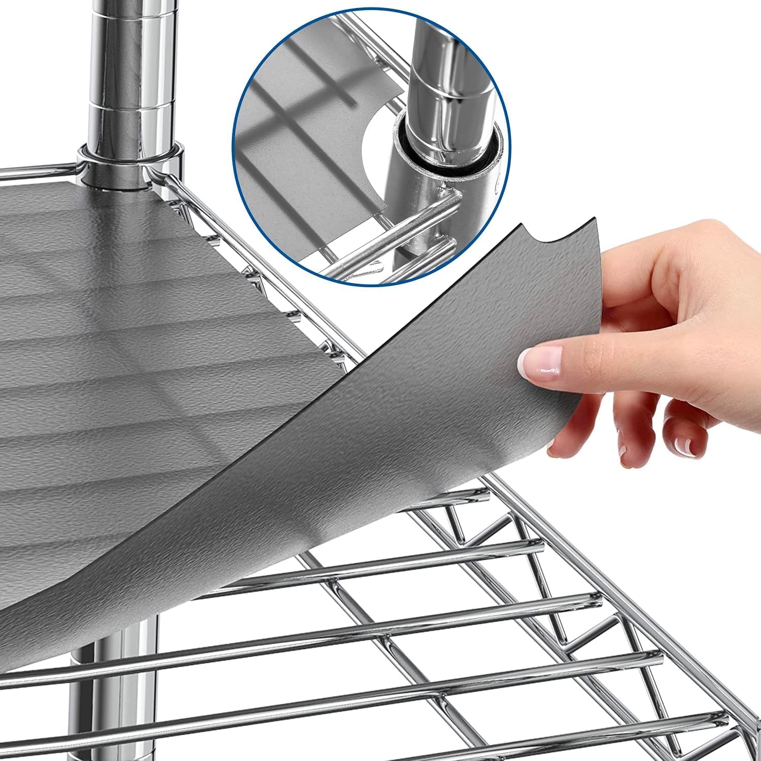 Shelf Liners for Wire Shelf System: Durable 24 x 60 inch Mats