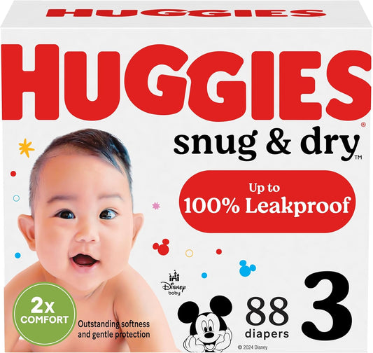 Huggies Snug & Dry Diapers Size 3, 88 Count