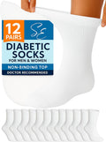 Special Essentials Diabetic Socks 12 Pairs - Non-Binding (Style JWRJ)