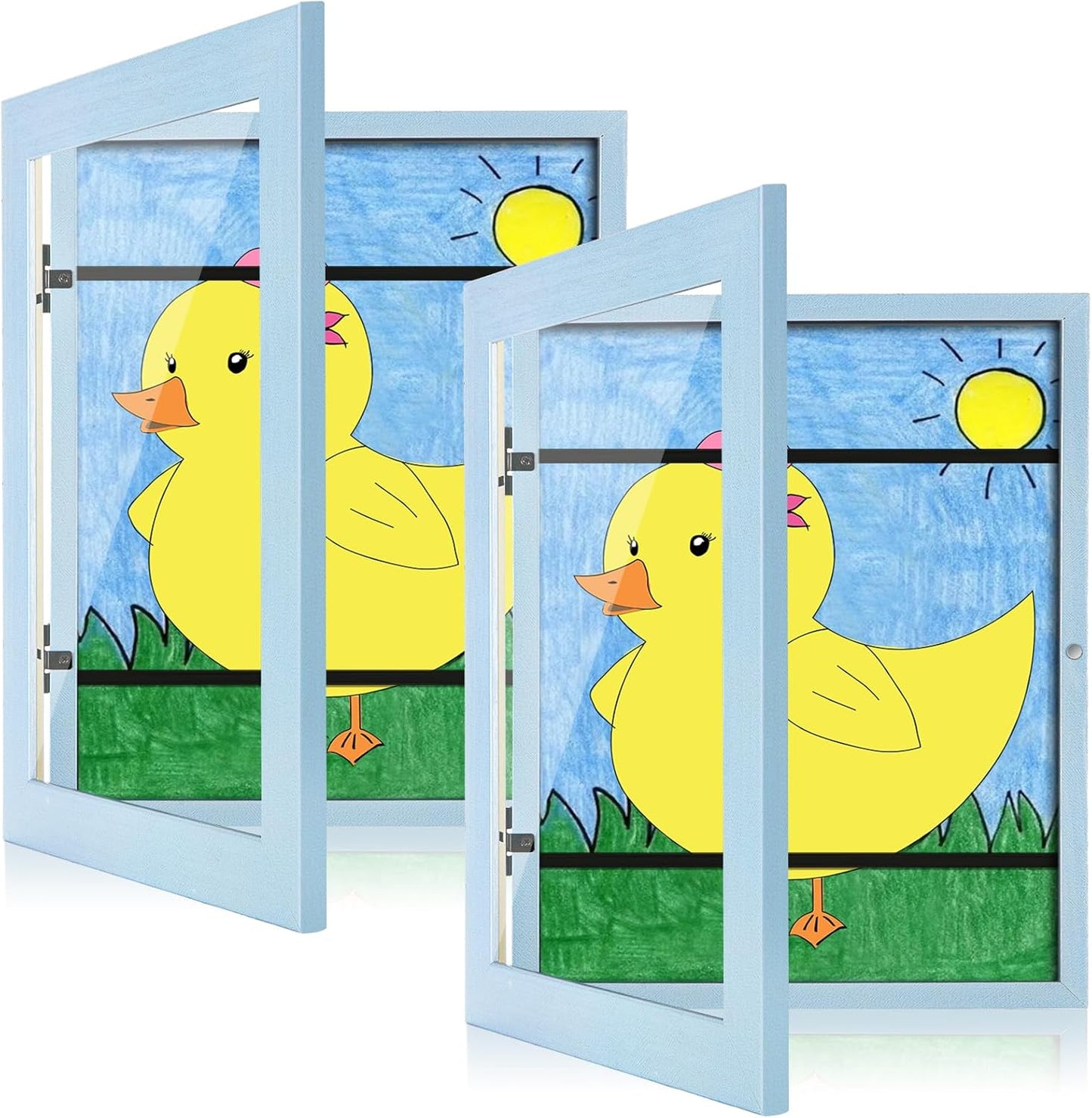 Kids Art Frames for 9x12 Artwork Display and Storage Solutions