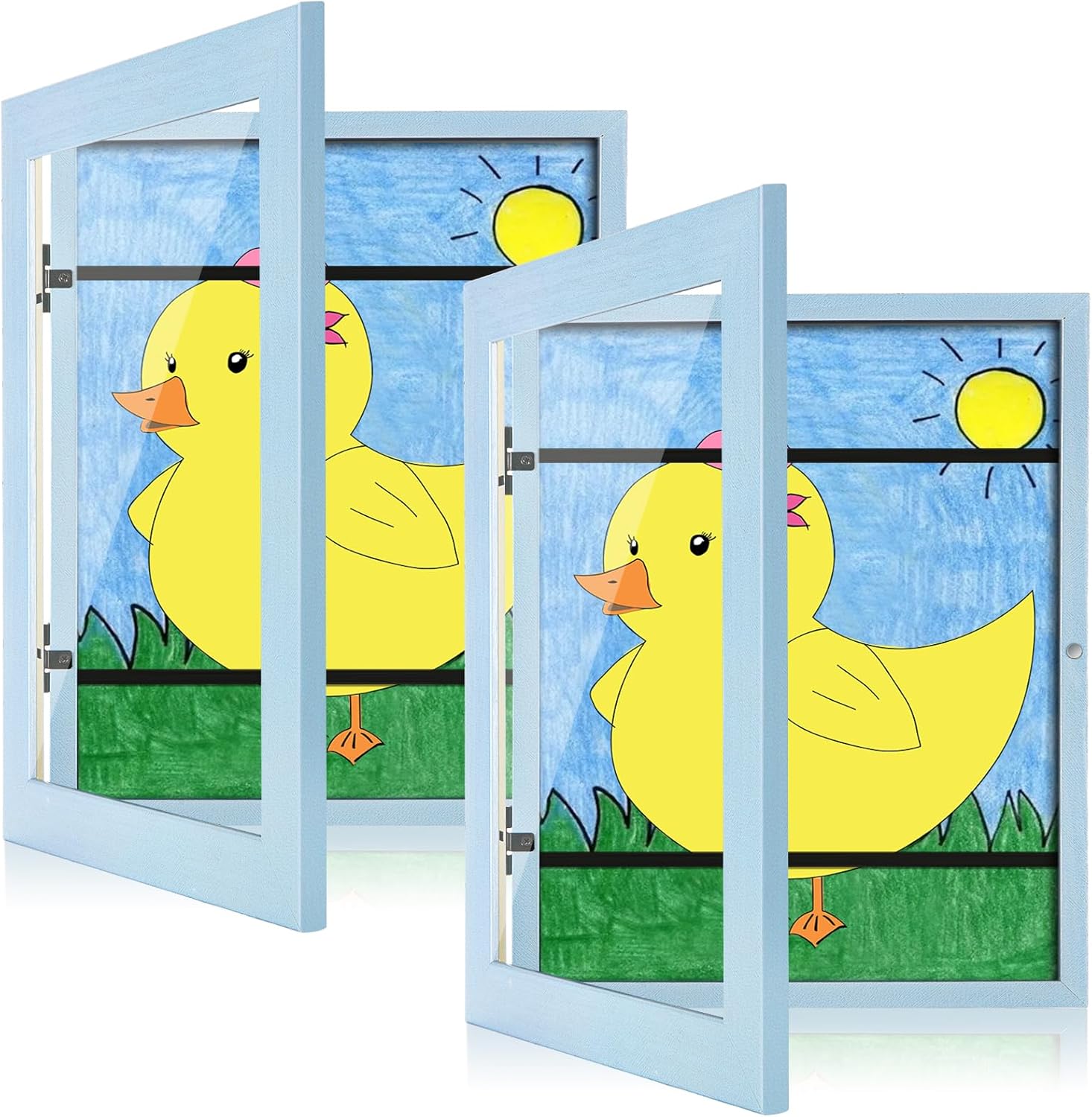 Kids Art Frames for 9x12 Artwork Display and Storage Solutions