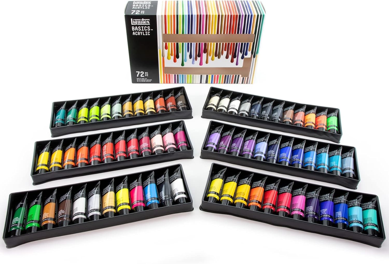 Liquitex BASICS Acrylic Paint Set: 72 Tubes for Every Artist
