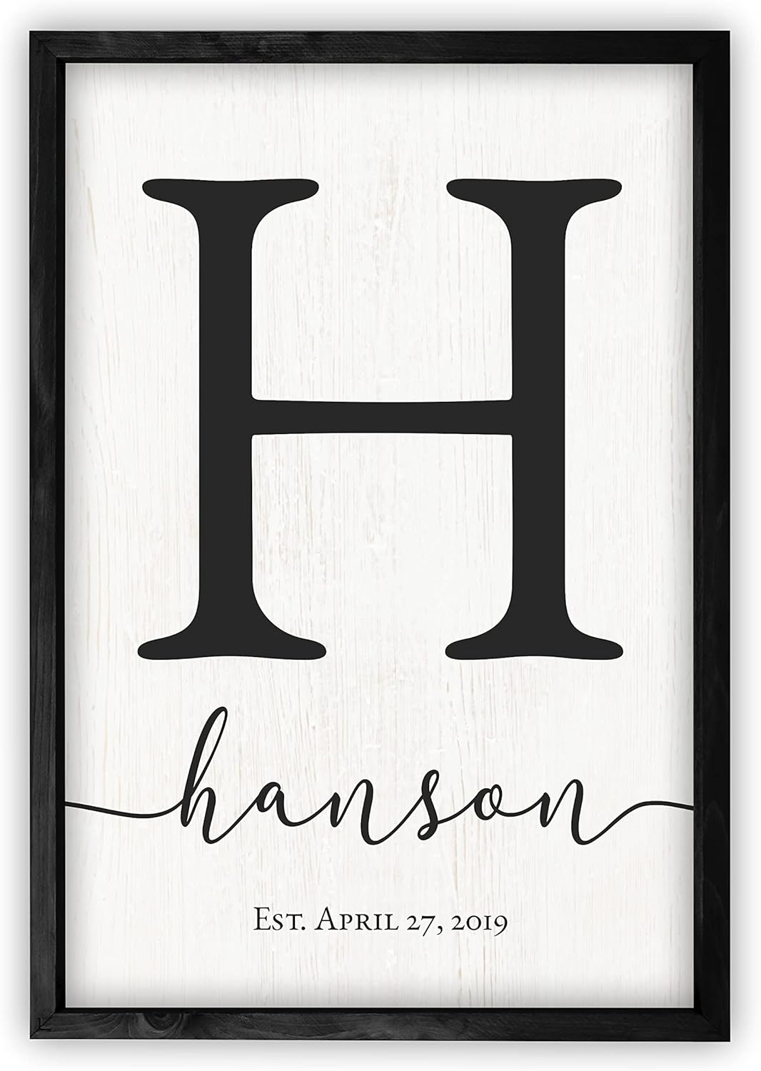 Personalized Monogram Family Name Sign - Custom Sizes Available
