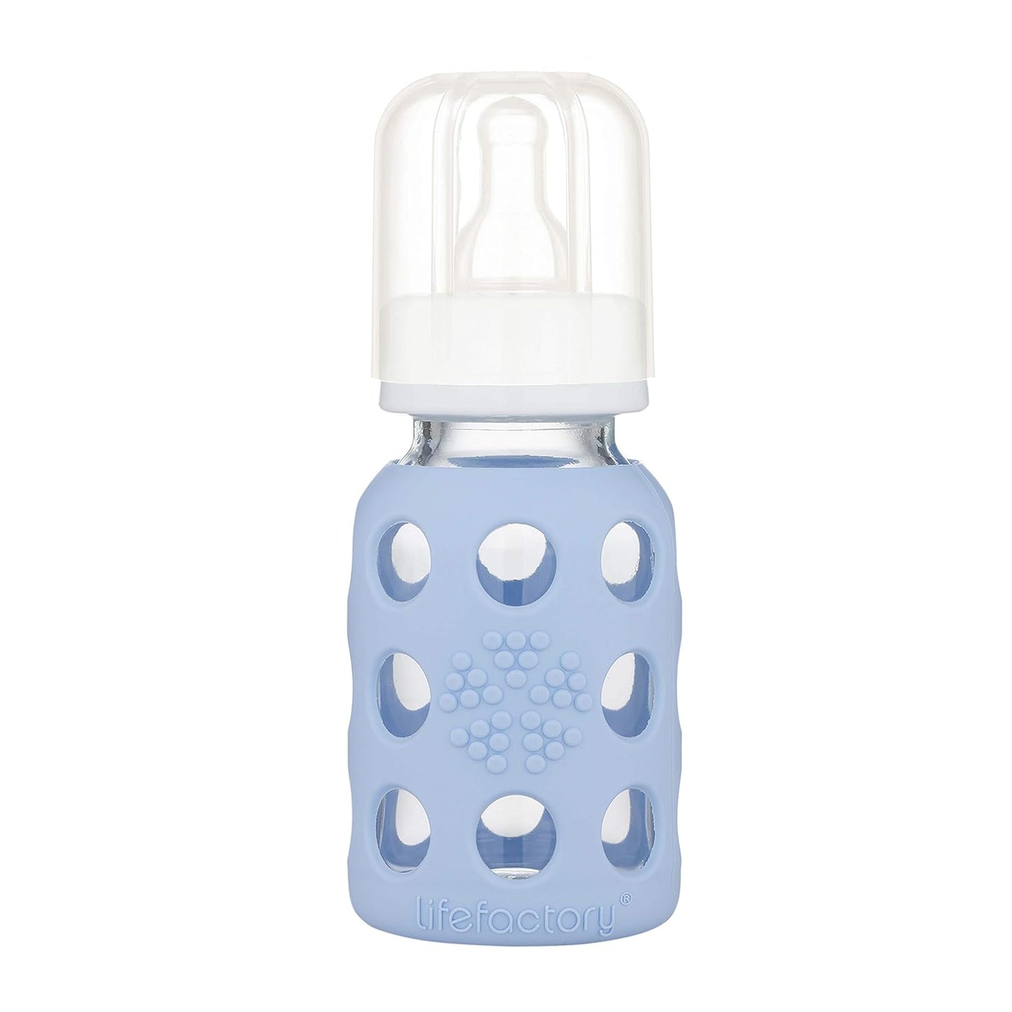 Lifefactory 4oz Glass Baby Bottle: Protective Sleeve for Safe Feeding