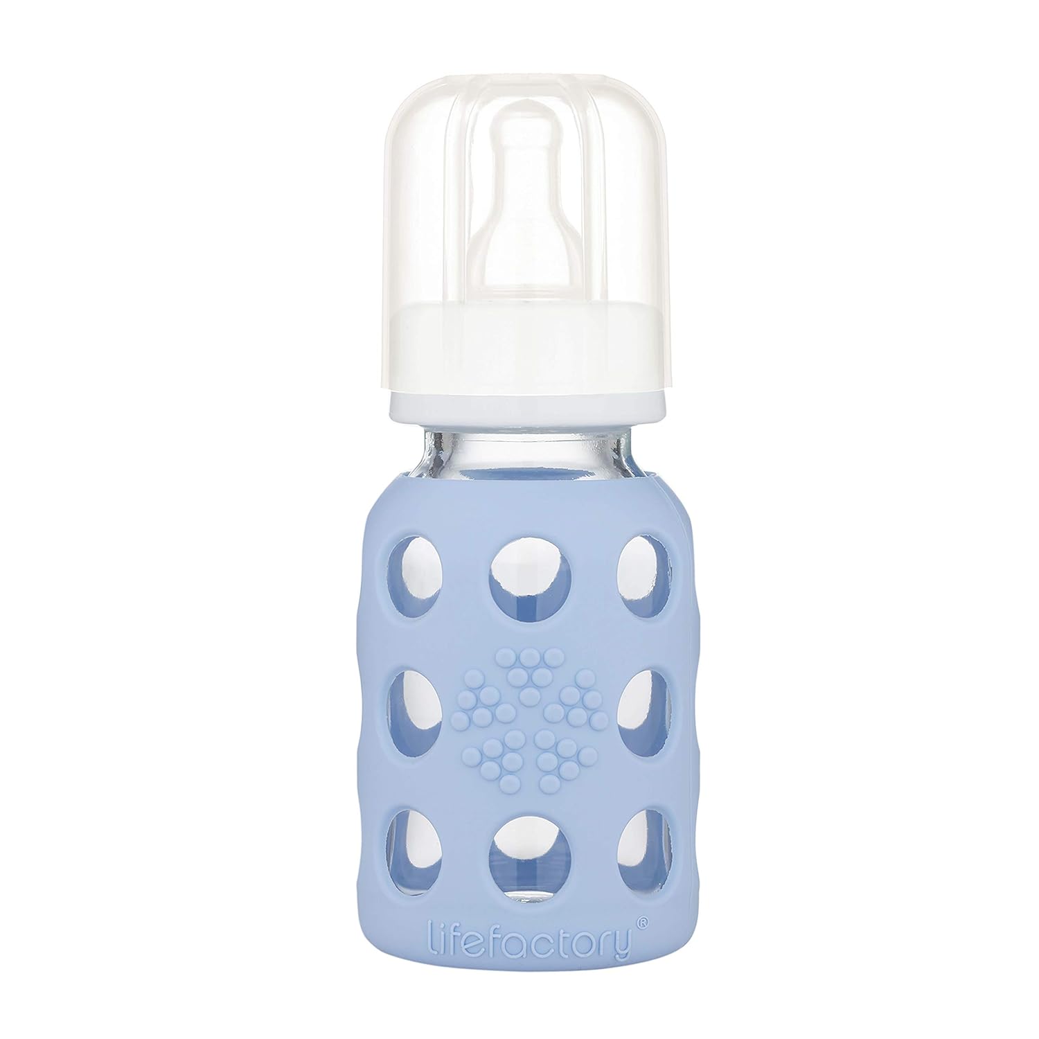 Lifefactory 4oz Glass Baby Bottle: Protective Sleeve for Safe Feeding