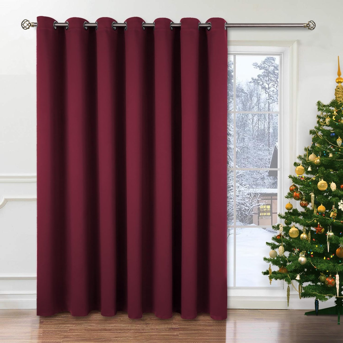 BGment Room Darkening Curtain for Sliding Glass Door 120 Inch