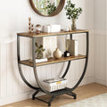 GILLAS 3 Tier Console Table 30 in Height - Industrial Entryway Table