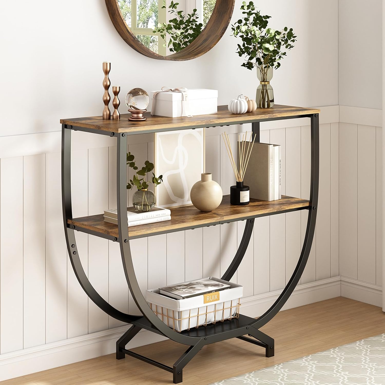 GILLAS 3 Tier Console Table for Entryway and Living Room Use